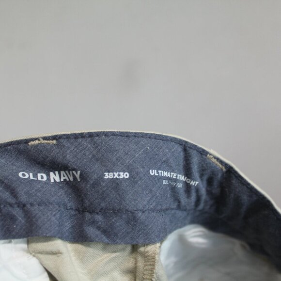 Old Navy Beige Men Chino Pants Ultimate Built In Flex Size 38X30 - Picture 8 of 10